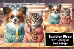 ELEGANT 20oz Tumbler Design for Personal Use , Dog and cat Product Image 1