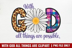 With God All Things Are Possible PNG Product Image 1