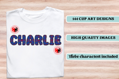 Superhero Alphabet png clipart, superhero letters doodle Product Image 6