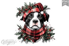 Christmas Dog Clipart Design - High Quality 300 Dpi Product Image 1