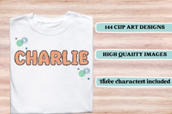 Polka Dot Vintage png Alphabet, polka dot letters doodle Product Image 6
