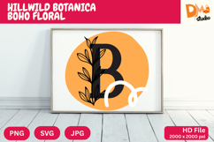 Hillwild Botanica Boho Floral Monogram Product Image 1