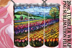 Whimsical Stained Glass Tumbler Scenes Product Image 1