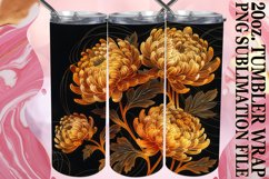 Fresh Floral Sublimation Tumbler Wrap 20oz Beauty Product Image 1