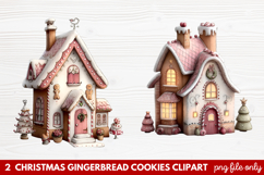 Christmas Gingerbread Cookies Clipart | Cute Holiday Cookie Product Image 1