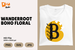 Wanderroot Boho Floral Monogram Product Image 1