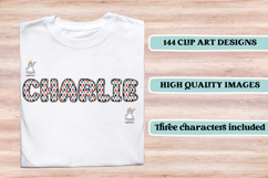 Alice in Wonderland Digital Papers, Alice doodle letters Product Image 7