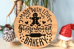 Made With Love Gingerbread Bakery Svg, Christmas Baking Svg. Product Image 8