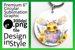 Cute Animals in Sublimation Round Design PNG Product Image 1
