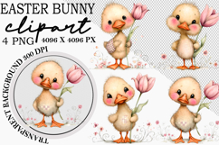 Whimsical Easter Bunny Clipart Product Image 1