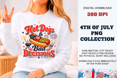 Hot Dogs &amp; Bad Decisions PNG | Sublimation DTF Product Image 9