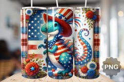 4th Of July Dinosaur Tumbler Bundle - 15 Designs Product Image 13