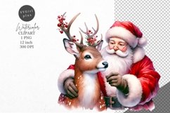 Christmas clipart, Santa clipart, Winter clipart Product Image 1