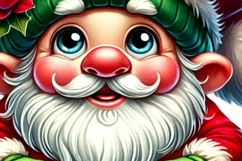 Gnome for Christmas PNG | Merry Christmas Transparent Design Product Image 5
