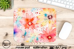 Abstract flowers mouse pad sublimation designs Product Image 1
