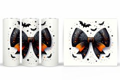 Halloween Bow Tumbler Design. Halloween Sublimation Product Image 2