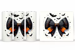 Halloween Bow Tumbler Design. Halloween Sublimation Product Image 2