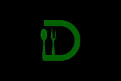 D Food Spoon Fork Restaurant Logo Product Image 2