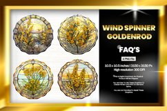 Goldenrod Wind Spinner Sublimation - 04 Variations Product Image 1