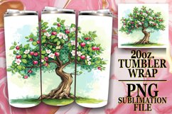 Vibrant Spring Tree Sublimation Product Image 1