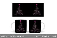 Christmas Tree Mug Design. Christmas Tree Mug Sublimation Product Image 1