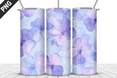 Flowers Tumbler Wrap | Sublimation Design | Tumbler PNG Product Image 1