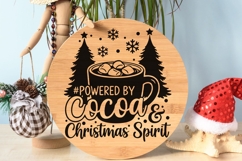 Powered By Cocoa And Christmas Spirit Svg, Hot Cocoa Svg. Product Image 9