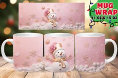 Magical Snowman Moments: Sublimation on 15oz Mug Wrap Product Image 1