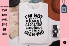 sarcastic svg design, funny sarcastic quotes design Product Image 1