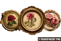 Vintage Floral Writing, Vintage Floral Writing Clipart Product Image 1