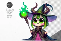Halloween clipart, Witch clipart, Autumn clipart Product Image 1
