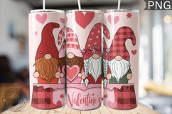 Valentine&#039;s Day Gnome Tumbler Wrap - High Quality 300 Dpi Product Image 1