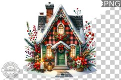 Christmas House Sublimation - Clipart PNG Design Product Image 1