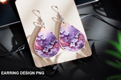 Valentines Day Teardrop Sublimation- Valentines Day Earring Product Image 1