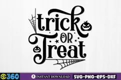 Trick or treat SVG, Halloween Door Sign SVG Product Image 2