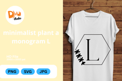 Minimalist Plant Monogram Product Image 1
