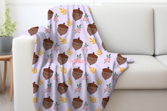 Cute Acorn seamless pattern Product Image 3