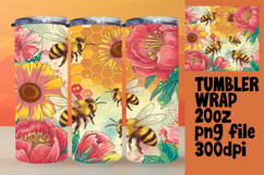 Crafty 20oz Tumbler Template , Bee Product Image 1