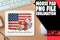 Unique Mouse Mat Sublimation Style, Patriotic Product Image 1