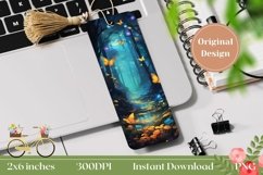 Forest Bookmark Sublimation, Butterfly Bookmark Printable Product Image 1