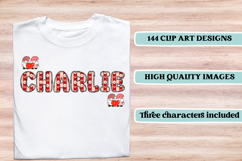 Valentine Alphabet Clip Art, valentines day letters doodle Product Image 6