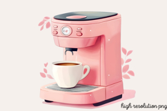 Pink Kitchen Coquette Kitchen Clipart PNG, Product Image 1