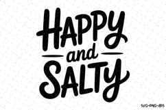Happy and Salty svg | Summer Svg | Svg Cut Files Product Image 1