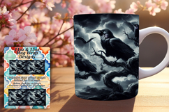 Playful 15oz Mug Wrap Png Artwork , Horror Halloween Product Image 1