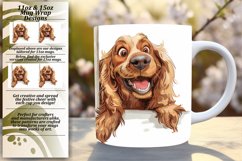 Playful Dog Lover&#039;s Delight Mug Wrap - 11oz/15oz Product Image 1