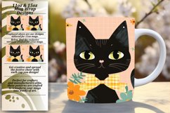 Playful Kitten Mug Wrap Design PNG Product Image 1