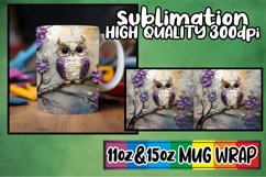 Cheerful smiles 11oz 15oz sublimation wrap, 3D Bird Product Image 1