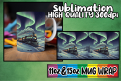 Splendid views 11oz 15oz mug wrap, Christmas Product Image 1