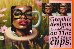 Striped Sensation: Portrait Mug Wrap,11oz/15oz Product Image 1