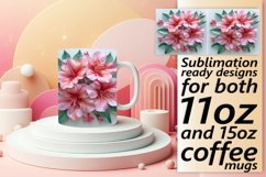 Blooming 3D Flower Mug Wrap 11oz 15oz Product Image 1